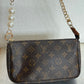 Pre-owned Authentic Louis Vuitton Pochette Accessoires Monogram Shoulder / Handbag