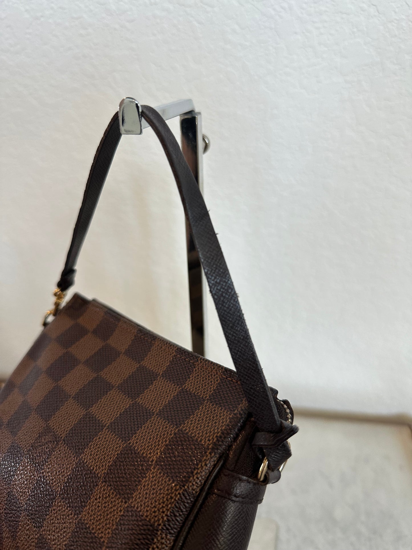 Pre-owned Authentic Louis Vuitton Damier Ebene Trousse Pochette Handbag