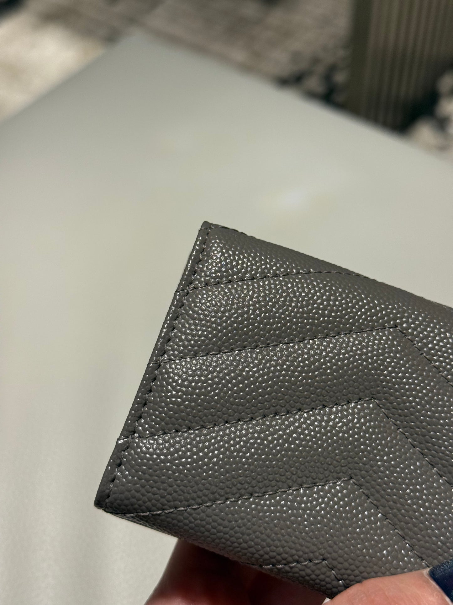 Yves Saint Laurent Cassandra Leather French Wallet
