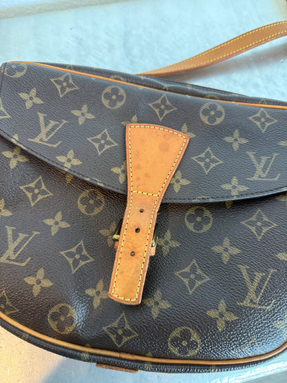 Pre-owned Authentic Louis Vuitton Jeune Fille GM Monogram Crossbody Bag