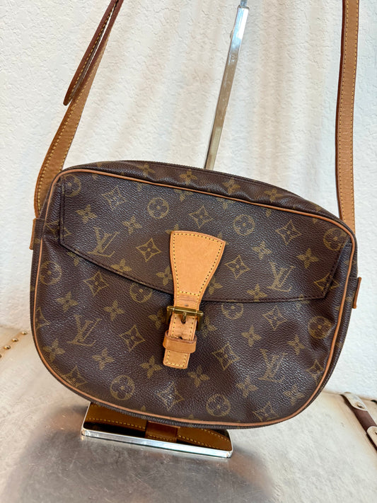 Pre-owned Authentic Louis Vuitton Jeune Fille MM Monogram Crossbody Bag