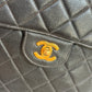 Pre-owned Authentic Chanel Vintage Caviar Square Backpack