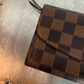 Pre-owned Authentic Louis Vuitton Portefeuille Emilie Damier Ebene Long Wallet