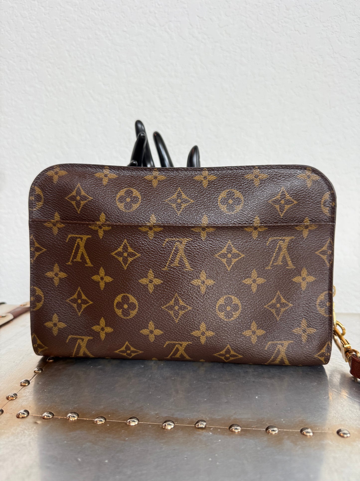 Pre-owned Authentic Louis Vuitton Monogram Orsay Clutch Handbag