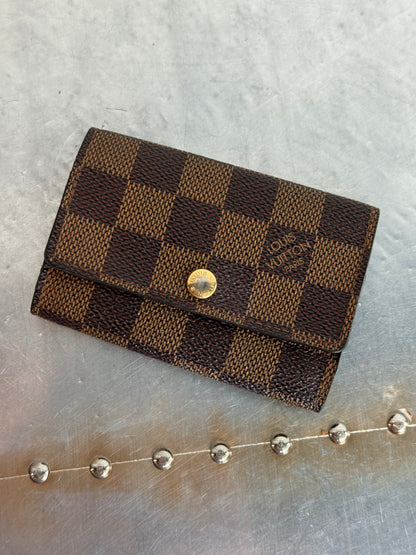Pre-owned Authentic Louis Vuitton Damier Ebene 6 Key Holder