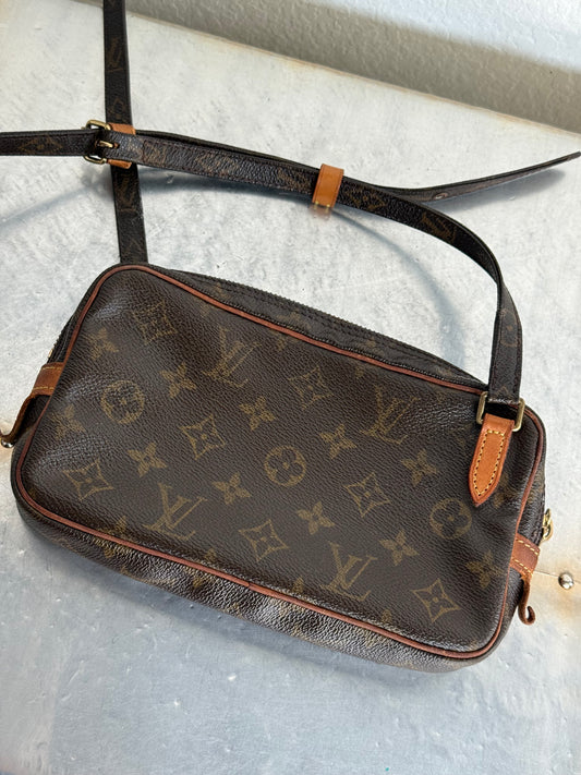 Pre-owned Authentic Louis Vuitton Marly Bandouliere Monogram Crossbody Bag