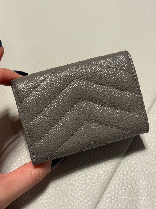 Yves Saint Laurent Cassandra Leather French Wallet