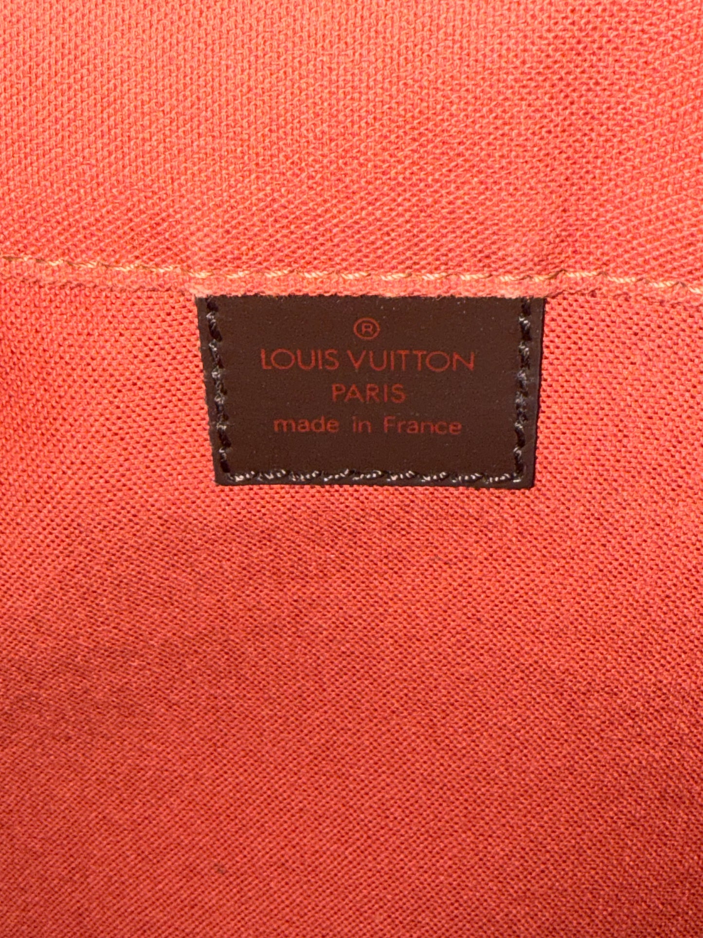 Pre-owned Authentic Bastille Damier Ebene Crossbody Bag