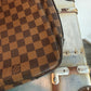 Pre-owned Authentic Bastille Damier Ebene Crossbody Bag
