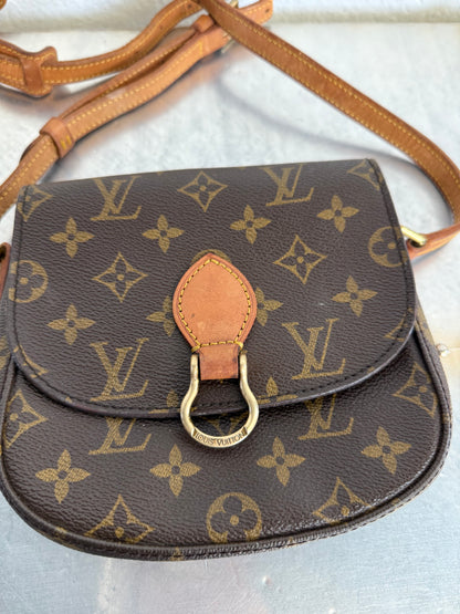 Pre-owned Authentic Louis Vuitton Saint Cloud PM Monogram Crossbody Bag