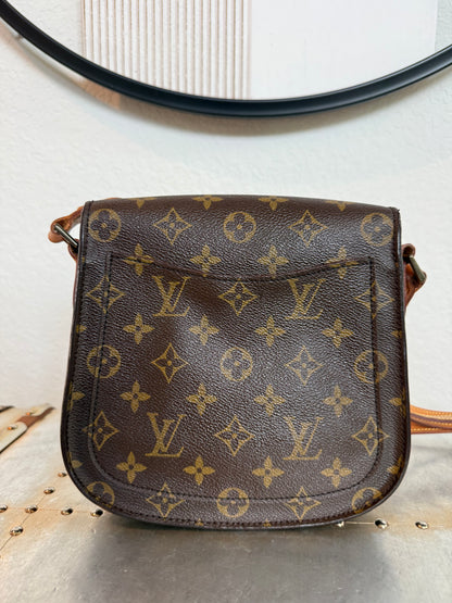 Pre-owned Authentic Louis Vuitton Saint Cloud MM Monogram Crossbody Bag