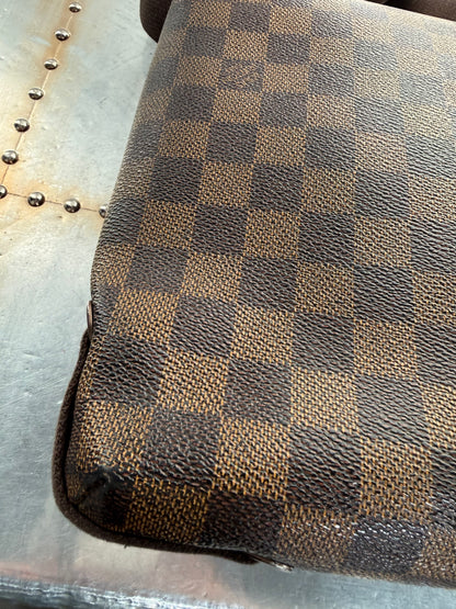 Pre-owned Authentic Brooklyn PM Damier Ebene Crossbody Bag