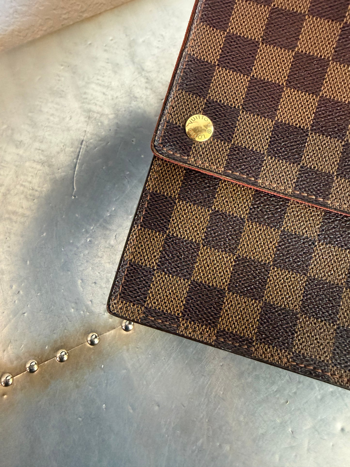 Pre-owned Louis Vuitton Portobello Damier Ebene Shoulder Bag