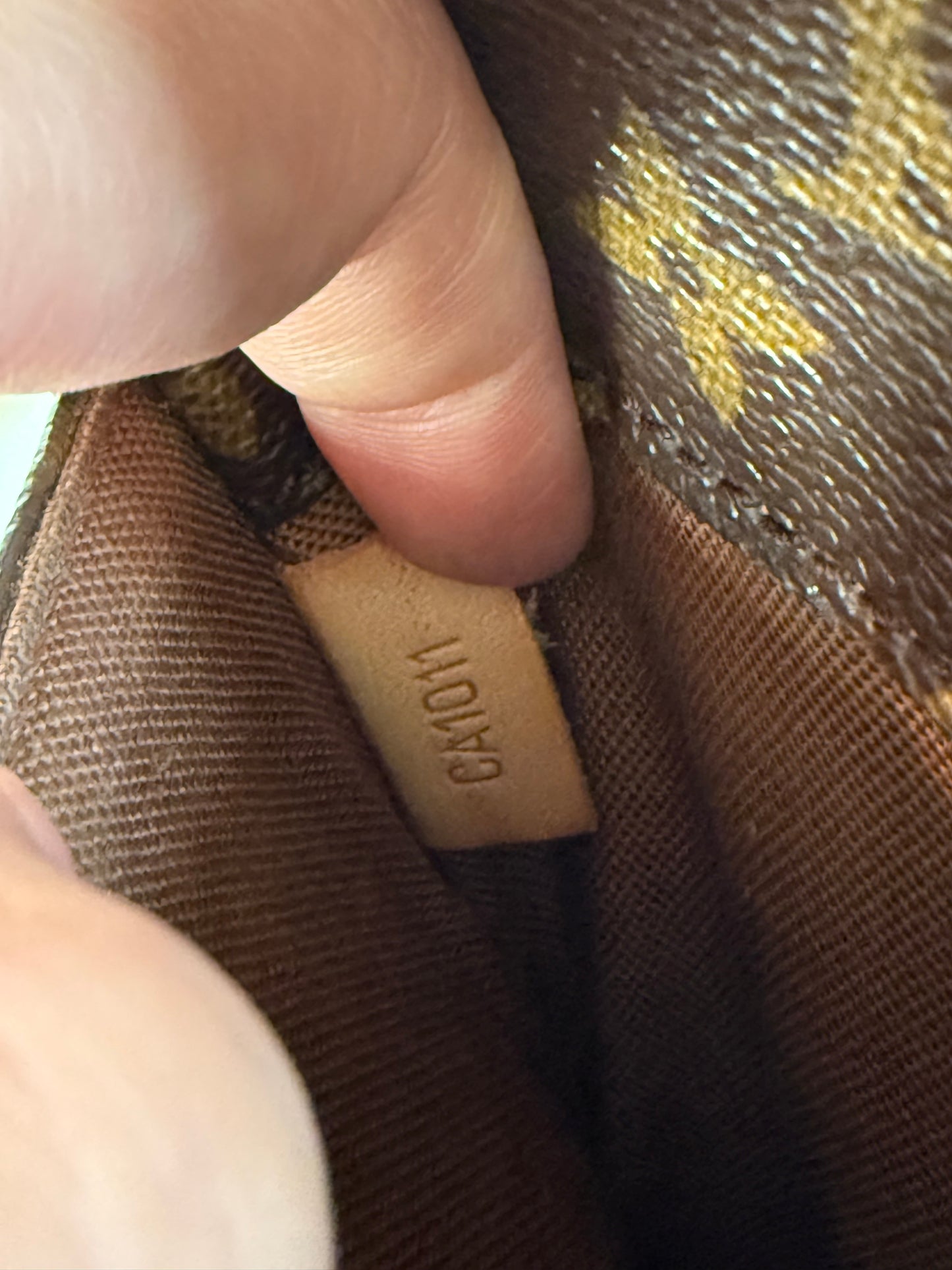 Pre-owned Authentic Louis Vuitton Pochette Gange Monogram Bum Bag