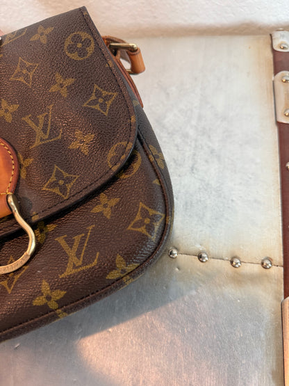Pre-owned Authentic Louis Vuitton Saint Cloud MM Monogram Shoulder / Crossbody Bag