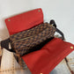 Pre-owned Authentic Louis Vuitton Naviglio Damier Ebene Crossbody Bag