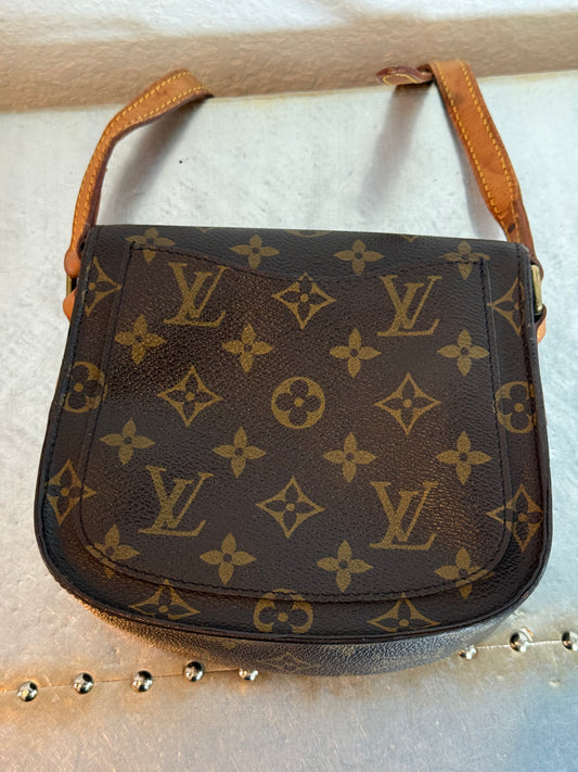 Pre-owned Authentic Louis Vuitton Saint Cloud PM Monogram Crossbody Bag