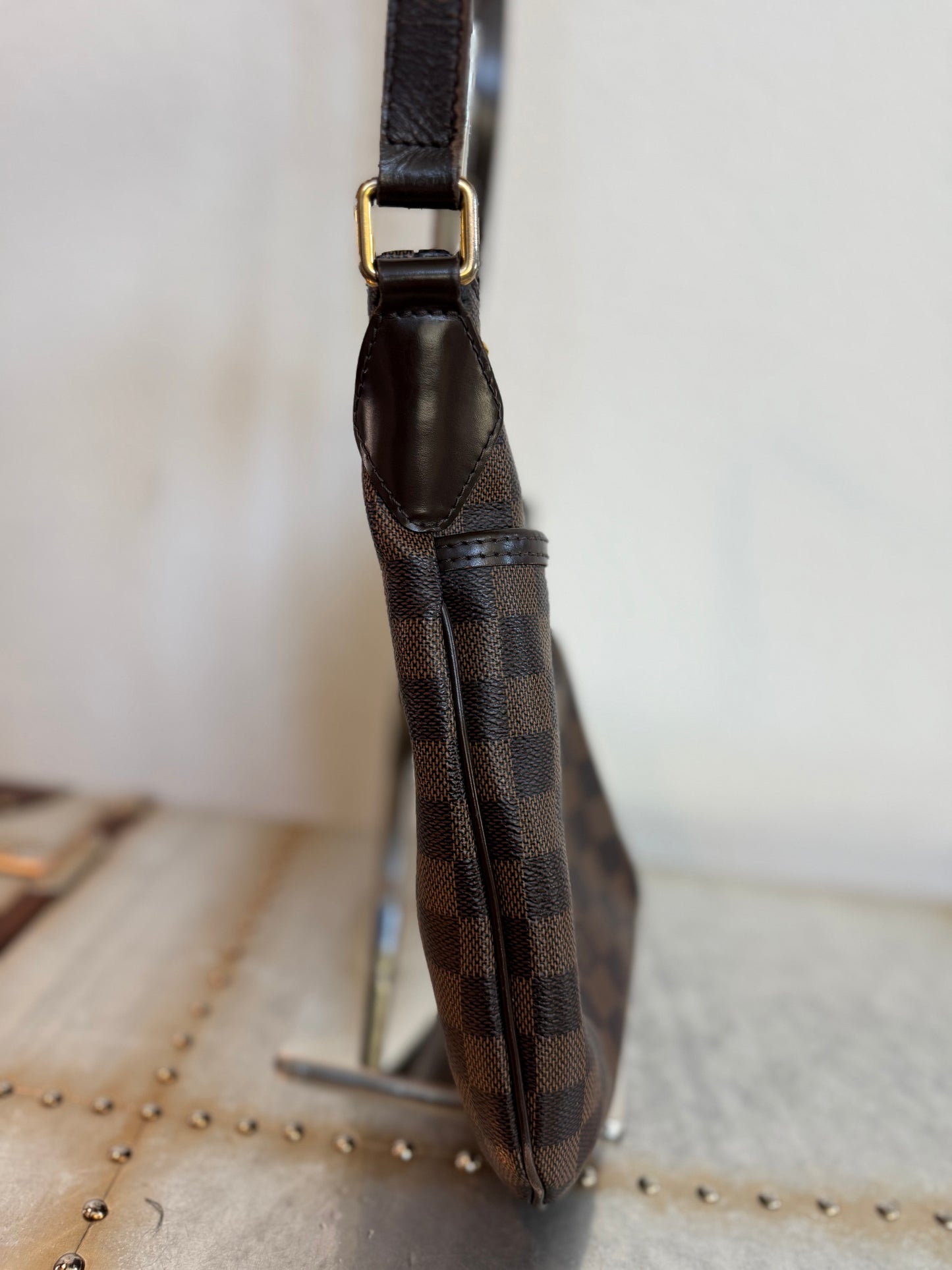 Pre-owned Authentic Louis Vuitton Bloomsbury PM Damier Ebene Shoulder / Crossbody Bag