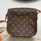 Pre-owned Authentic Louis Vuitton Saint Cloud MM Monogram Shoulder / Crossbody Bag