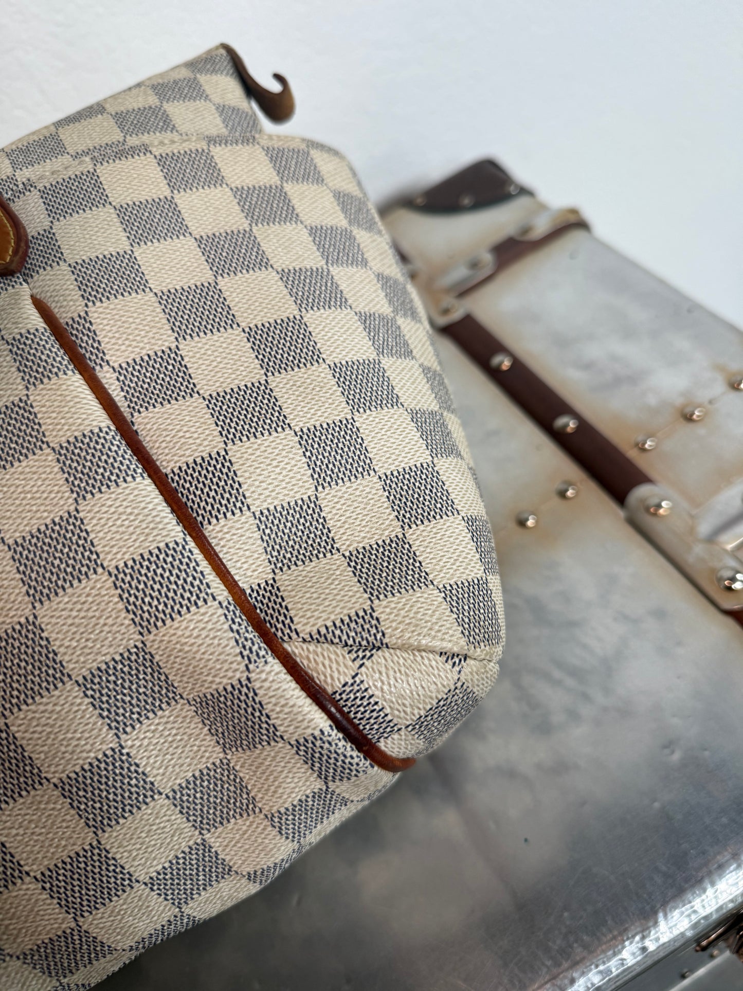 Pre-owned Authentic Louis Vuitton Totally PM Damier Azur Shoulder Bag