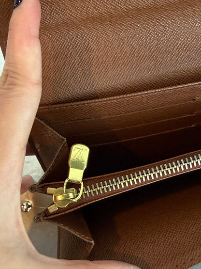 Pre-owned Authentic Louis Vuitton Portefeuille Sarah Monogram Long Wallet