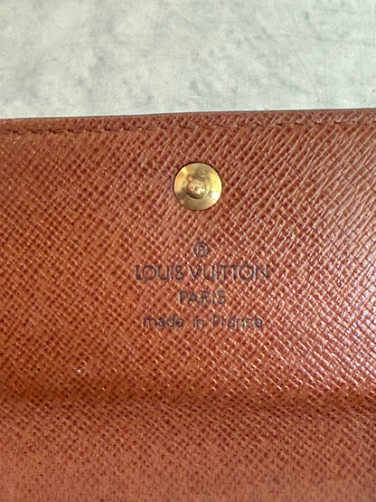 Pre-owned Authentic Louis Vuitton Portefeuille Sarah Monogram Long Wallet