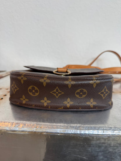 Pre-owned Authentic Louis Vuitton Saint Cloud MM Monogram Crossbody Bag