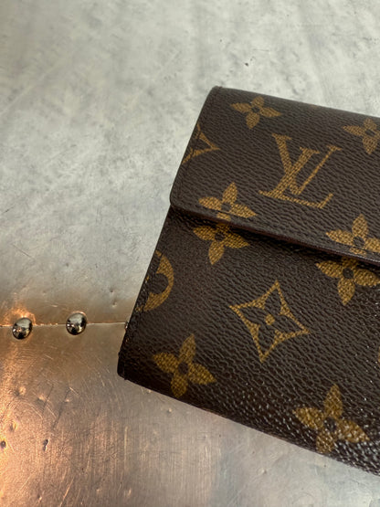 Pre-owned Authentic Louis Vuitton Porte Tresor Etui Papier Monogram Trifold Wallet
