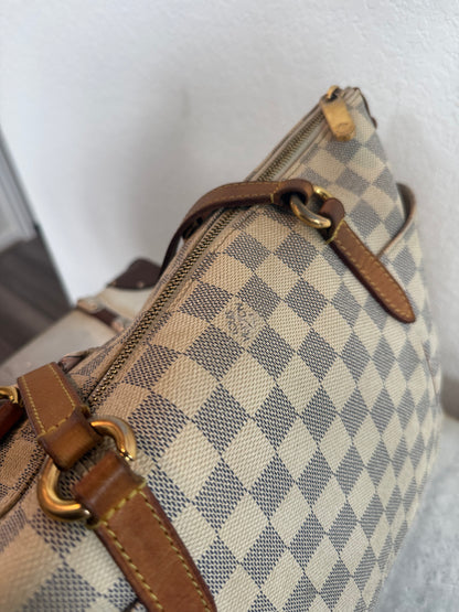 Pre-owned Authentic Louis Vuitton Totally PM Damier Azur Shoulder Bag