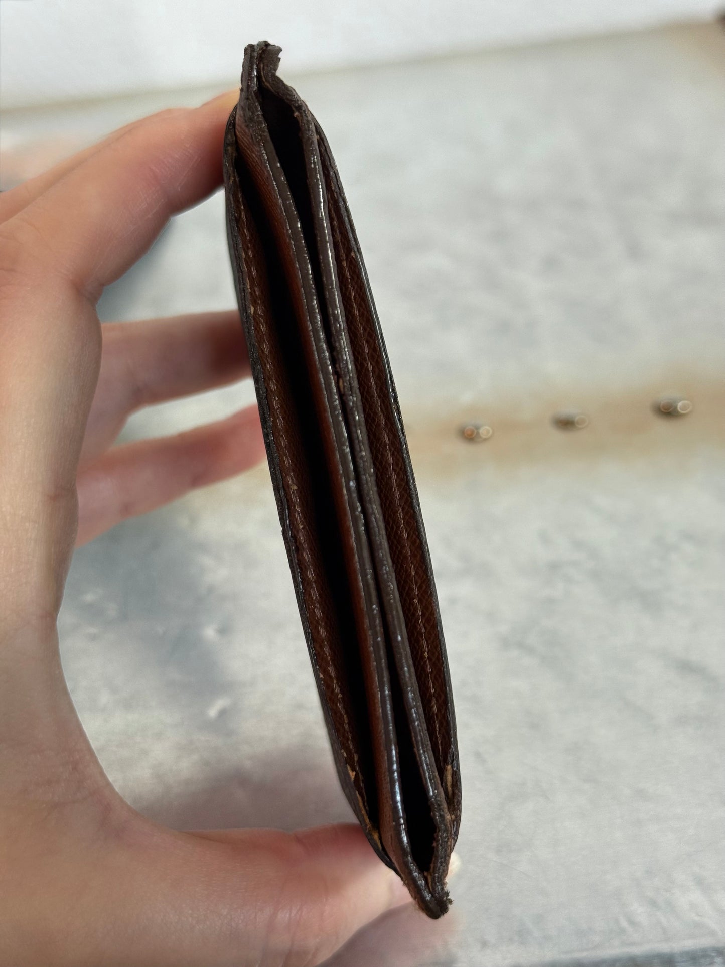 Pre-owned Authentic Louis Vuitton Monogram Card holder / Card Case / Wallet