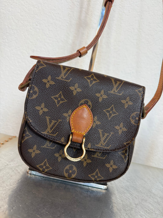 Pre-owned Authentic Louis Vuitton Saint Cloud PM Monogram Crossbody Bag