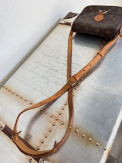 Pre-owned Authentic Louis Vuitton Saint Cloud PM Monogram Crossbody Bag