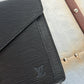 Pre-owned Authentic Louis Vuitton Sellier Dragonne Epi Black Clutch Bag