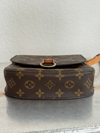 Pre-owned Authentic Louis Vuitton Saint Cloud MM Monogram Crossbody Bag