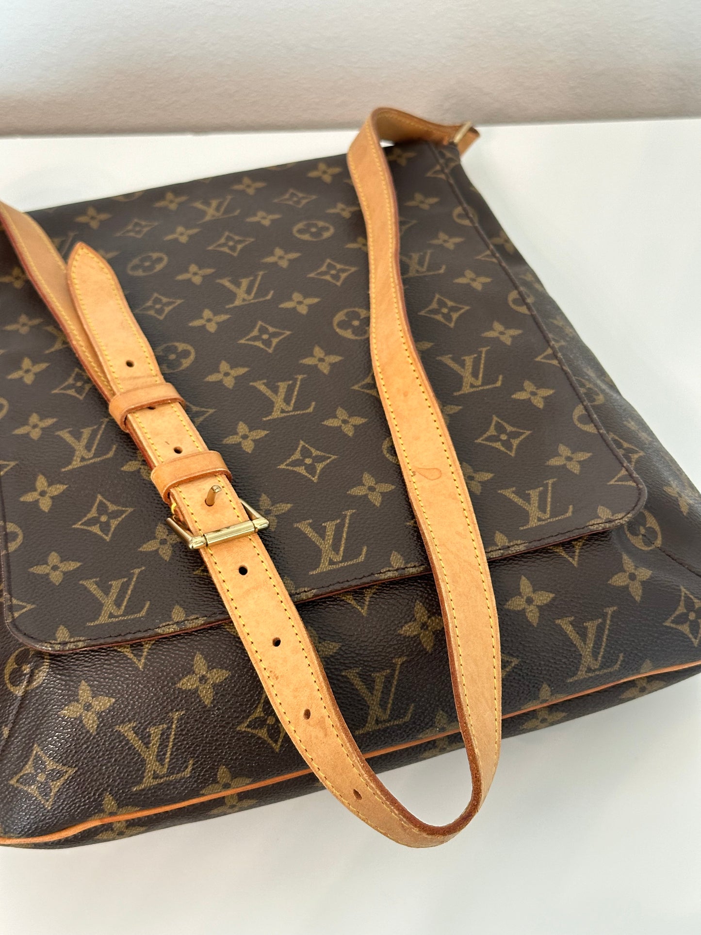 Pre-owned Authentic Louis Vuitton Musette Salsa GM Monogram Shoulder / Crossbody Bag