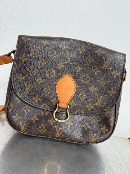 Pre-owned Authentic Louis Vuitton Saint Cloud GM Monogram Crossbody Bag