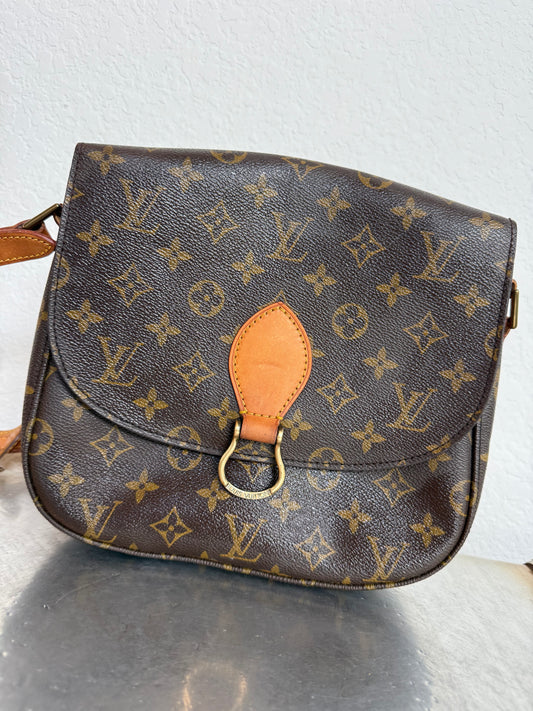Pre-owned Authentic Louis Vuitton Saint Cloud GM Monogram Crossbody Bag