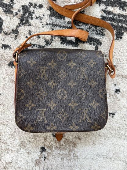 Pre-owned Louis Vuitton Cartouchiere PM Monogram Shoulder / Crossbody Bag