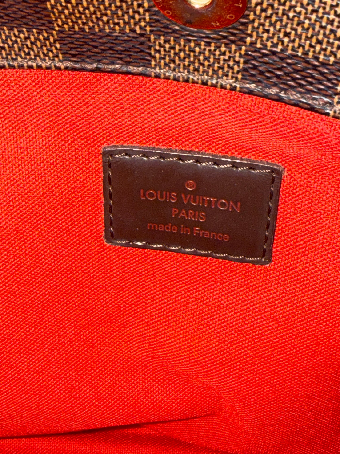 Pre-owned Authentic Louis Vuitton Bloomsbury PM Damier Ebene Shoulder / Crossbody Bag