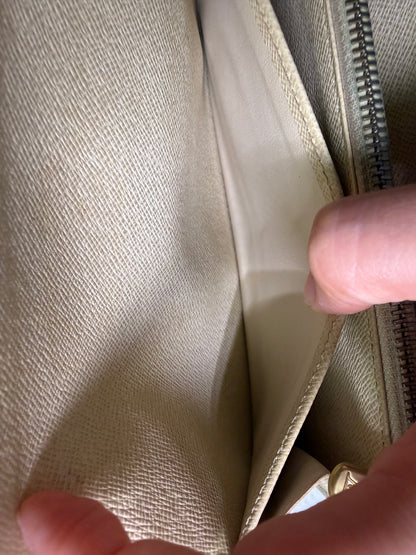 Pre-owned Authentic Louis Vuitton Portefeuille Sarah Damier Azur Long Wallet