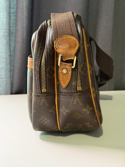 Pre-owned Authentic Louis Vuitton Reporter PM Monogram Shoulder / Crossbody Bag