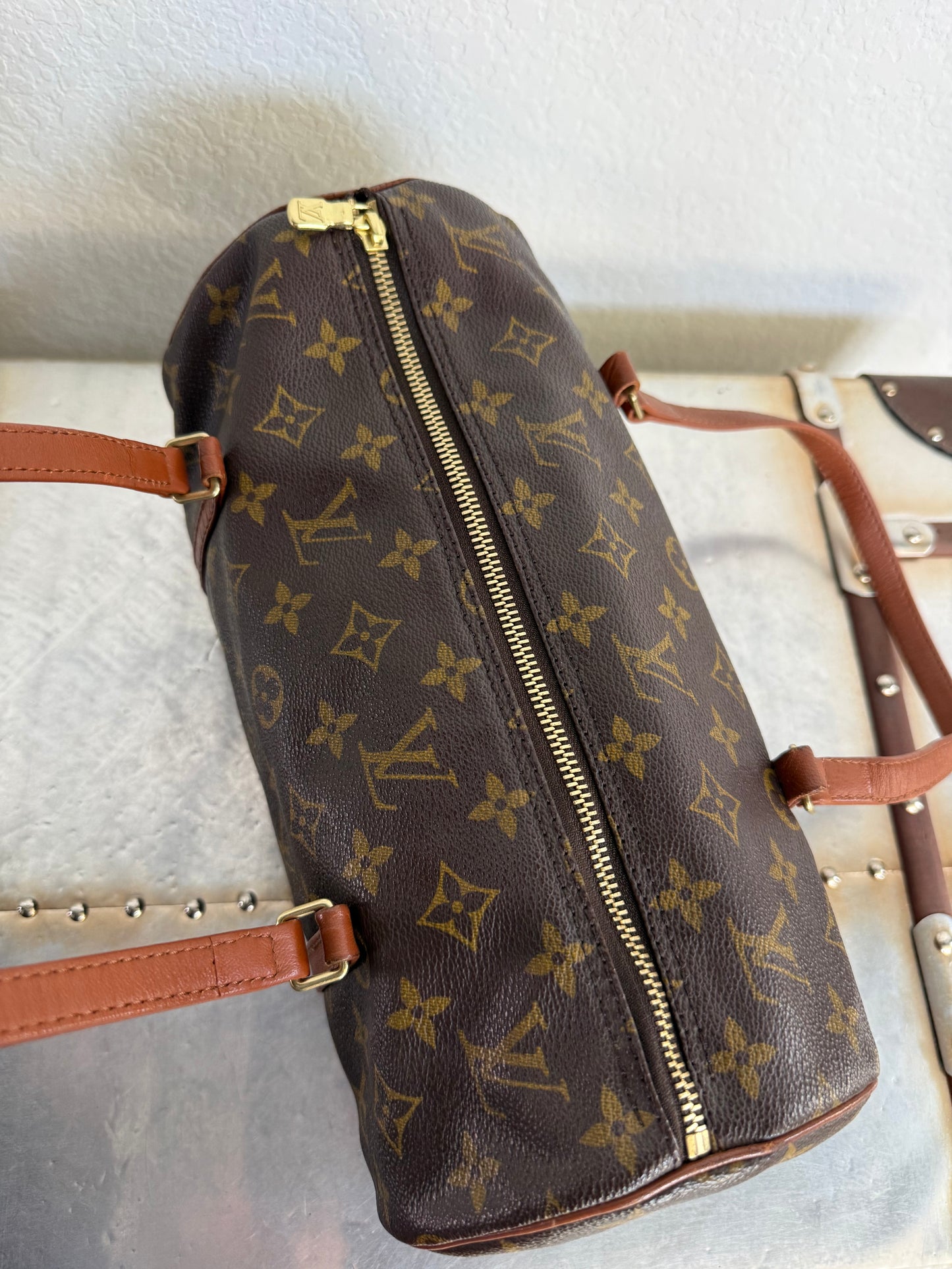 Pre-owned Vintage Authentic Louis Vuitton Papillon 30 Monogram Handbag