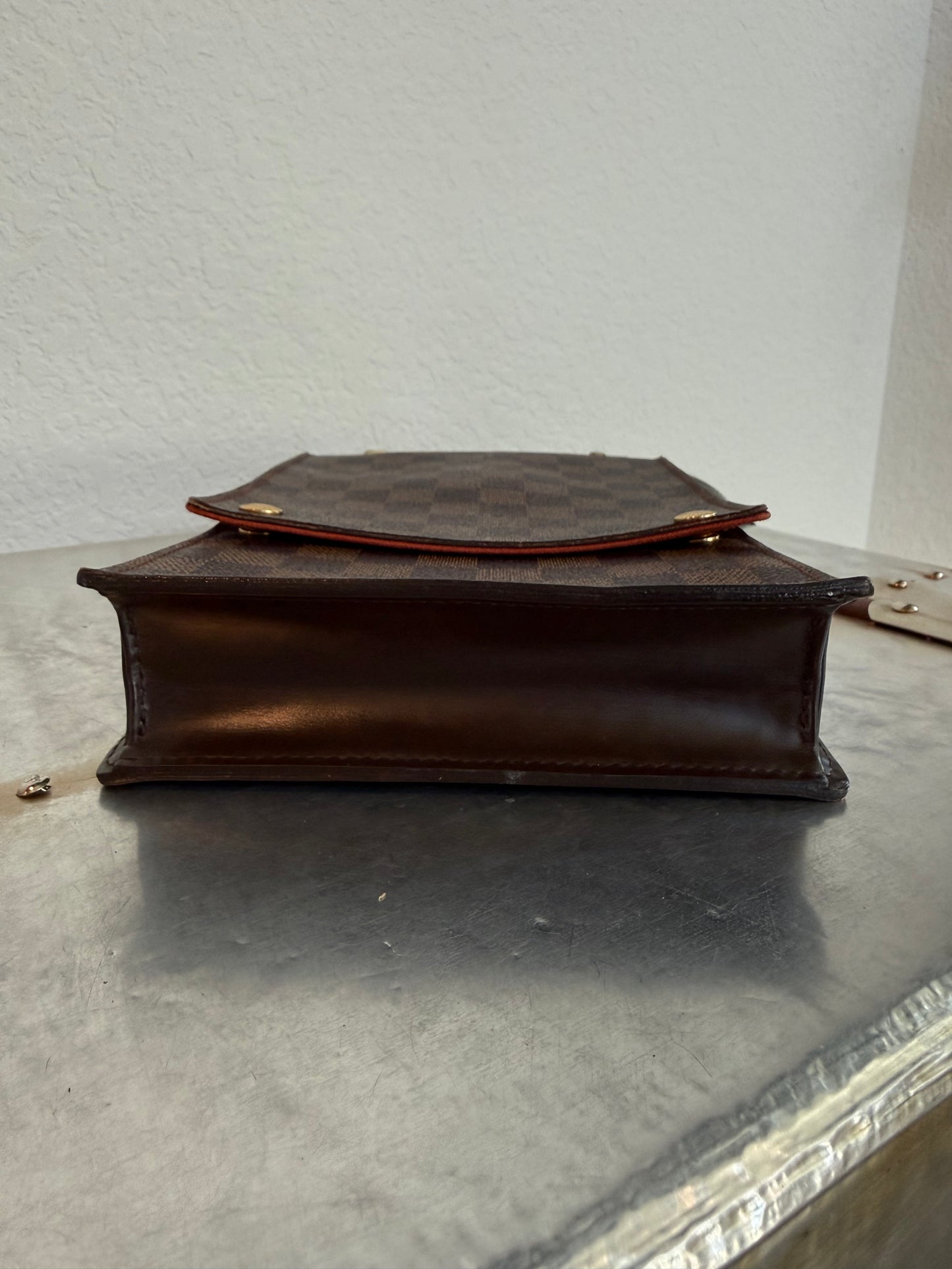 Pre-owned Louis Vuitton Portobello Damier Ebene Shoulder Bag