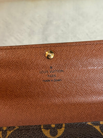 Pre-owned Authentic Louis Vuitton Portefeuille Sarah Monogram Long Wallet