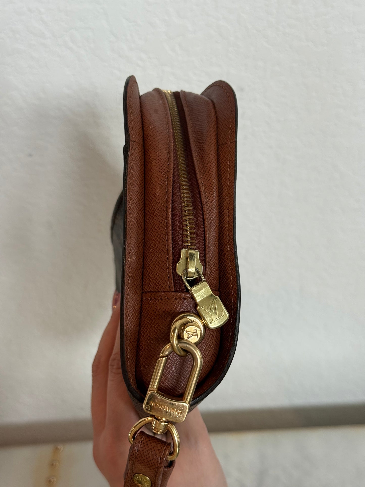 Pre-owned Authentic Louis Vuitton Monogram Orsay Clutch Handbag
