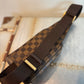 Pre-owned Authentic Louis Vuitton Damier Ebene Geronimos Body Bag