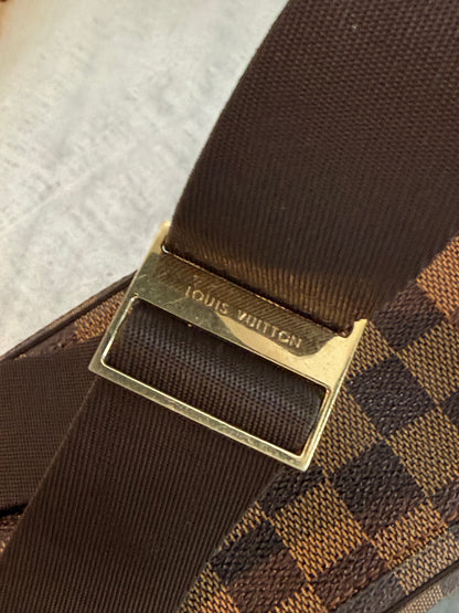 Pre-owned Authentic Louis Vuitton Damier Ebene Geronimos Body Bag