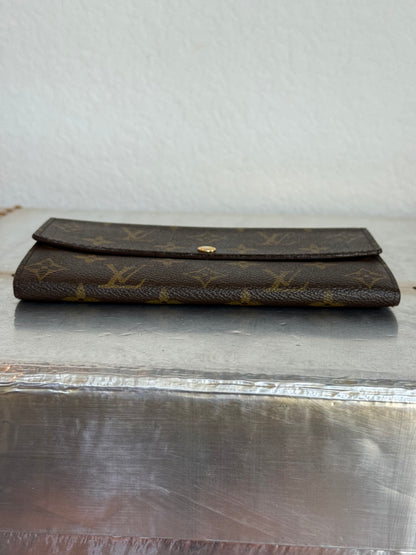 Pre-owned Authentic Louis Vuitton Portefeuille Sarah Monogram Long Wallet