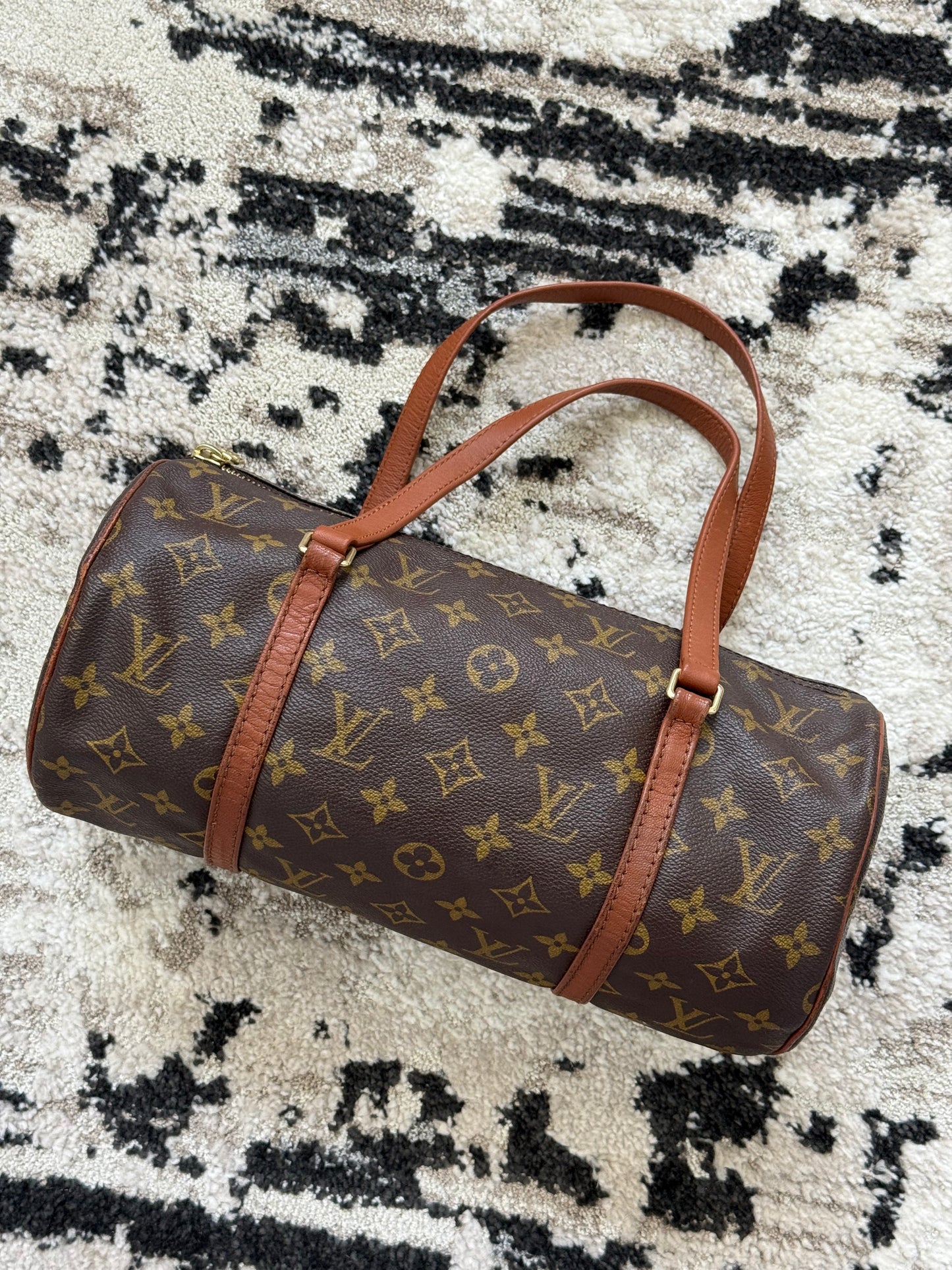 Pre-owned Vintage Authentic Louis Vuitton Papillon 30 Monogram Handbag