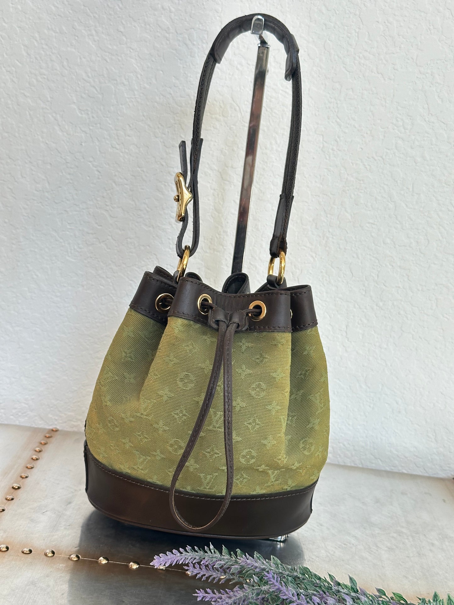 Pre-owned Authentic Louis Vuitton Noelie Mini Bucket Handbag